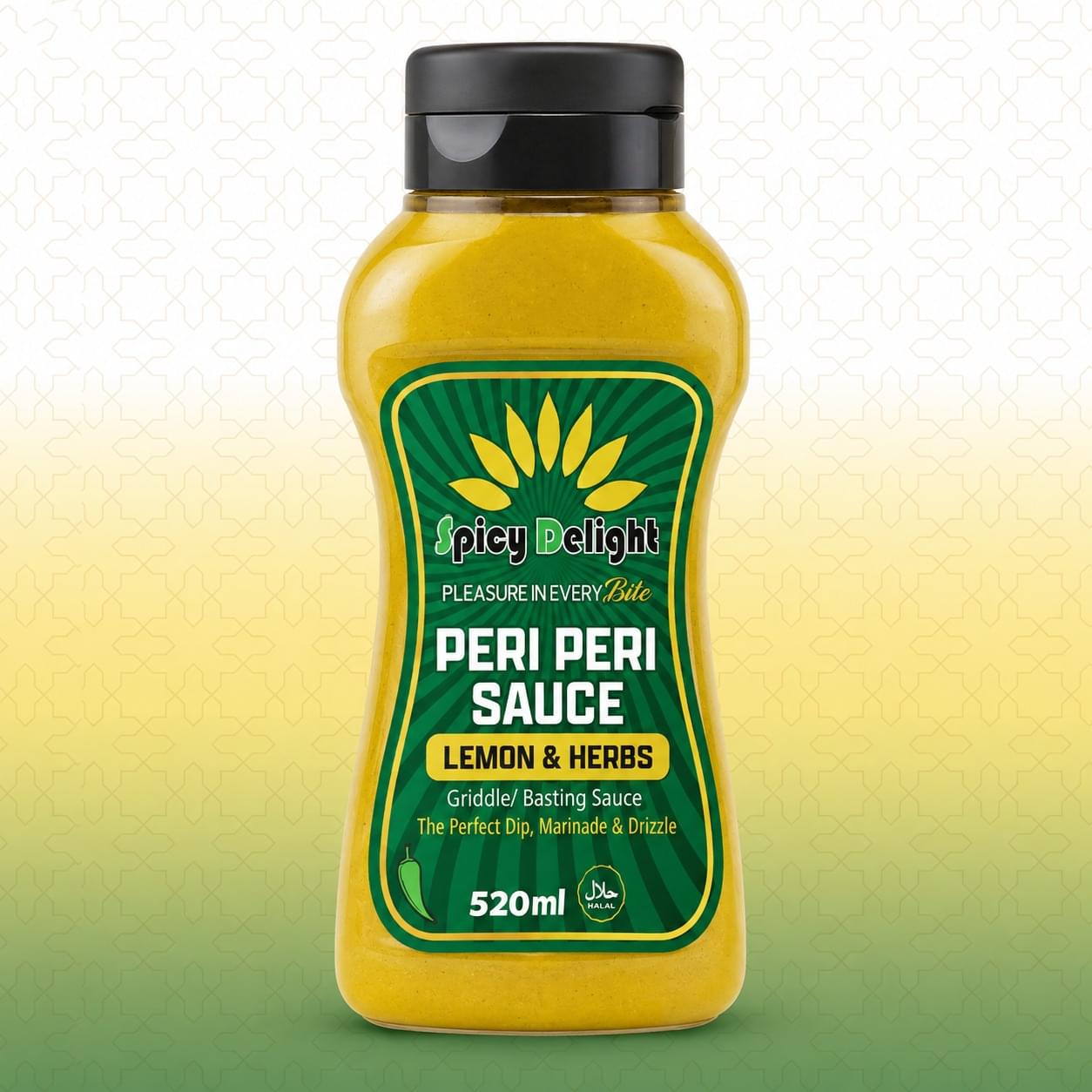 Spicy Delight Peri Peri Sauce Lemon & Herbs 520ml